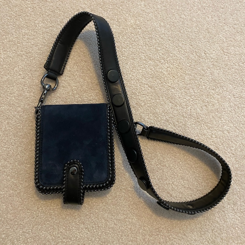 Zara Leather crossbody pouchette